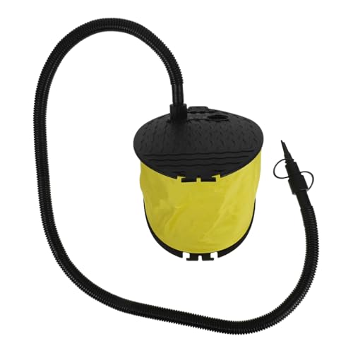 KICHOUSE Bellow Foot Pump Inflator Portable Foot Air Pump with Adapters for Camping Yoga Balls Air Beds and Mattresses Collapsible Design for Easy Storage and Transport