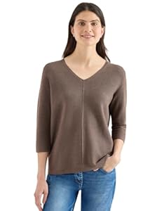 Cecil Damen 3/4-Arm Pullover mit Struktur