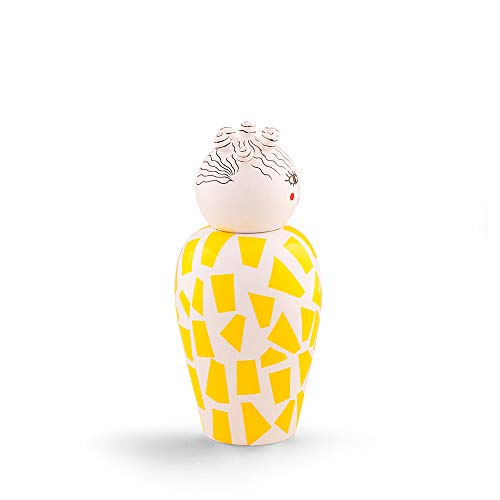 Vase Jaune Seletti Canopie Rosio Objet Deco Design avec Couvercle