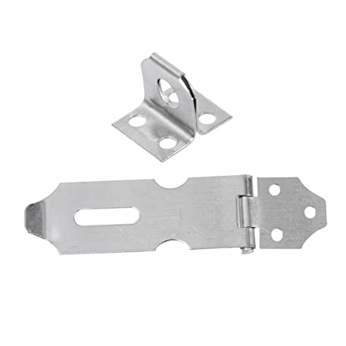 Image of DOITOOL 20pcs Stainless Steel Padlock Hasp Clasp for Doors Cabinets Security Locking Concealed Screws Resistant Design for Use