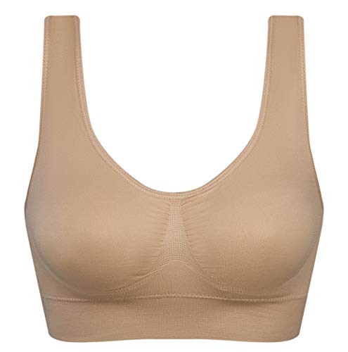 Image of Women's Comfort Workout Sports Bra Low-Impact Activity Sleep Bras