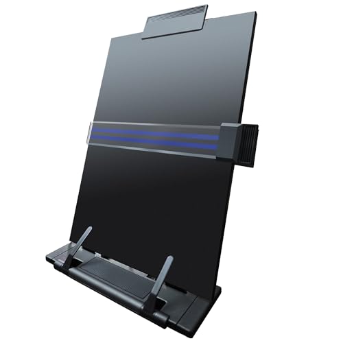 Yuetshuni Desktop Document Holder, Black Paper Holder Stand for Desk, Metal Paper Stand for Desk...