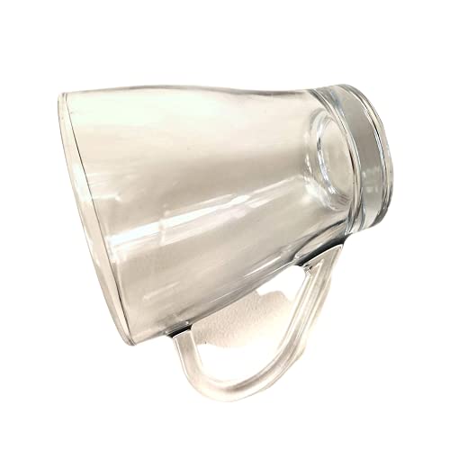 Juego de 6 tazas de café de 260 ml, vasos transparentes para café helado, café con leche, capuchino, chocolate caliente… - Imagen 5