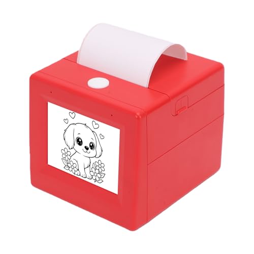 Image of Thermal Sticker Printer, AI Voice Control 200dpi Inkless Thermal Sticker Maker Machine, Mini Printer with 2.8in HD Display for Scrapbooking Crafts Gift Wrapping