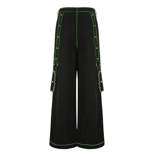 Women Cargo Jean Loose Wide Leg Baggy Boyfriend Denim Jeans Gothic Punk Harajuku Trousers Y2K Pants Streetwear3