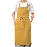 Amazon｜[LINEN & BASIC] エプロン リネン 生成り カラバリ豊富 汚れが