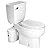 SANIFLO Saniaccess 2 + Toilet Bowl Elongated + Toilet Tank Bundle - Residential - White