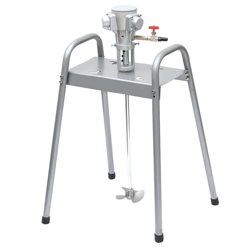Mezclador de pintura neumático, impulsor de acero inoxidable, velocidad de 2500 rpm, elevación manual, válvula de control de aire para tinta y tintes