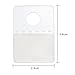 Adhesive Hanging Tabs 1 1/2 x 1 Inch Round Hole Clear Plastic Hang Tags Display Folding Tabs for Store Retail Display(300 Pieces)