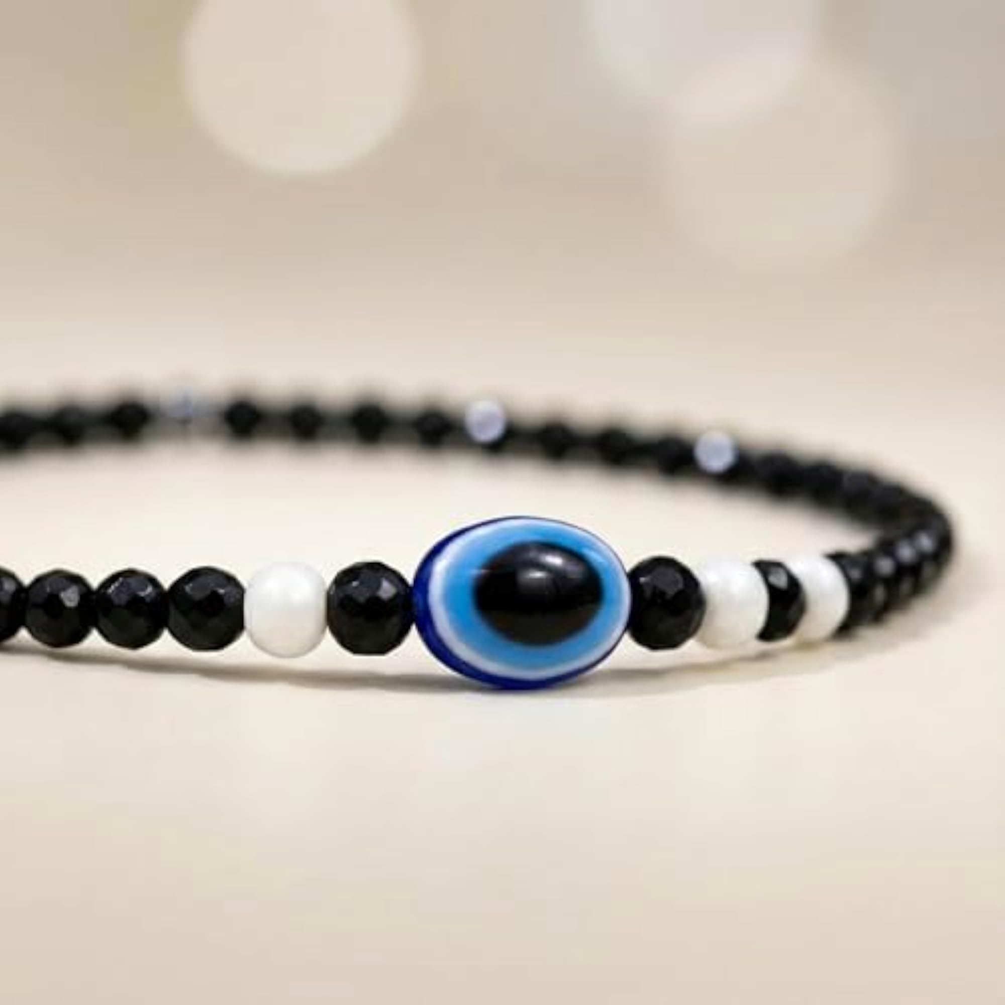 Evil Eye Bracelet for Everyday Wear, Adjustable Protection