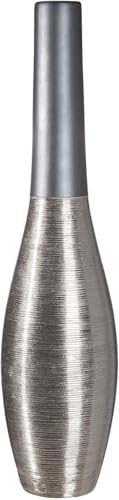 GILDE Grand Vase décoratif, de Sol, Taille XL, en céramique, Moderne, sur Pied, Hauteur : 73 cm, diamètre : 17 cm, idéal comme Cadeau pour Femme, fête des mères – Image 3