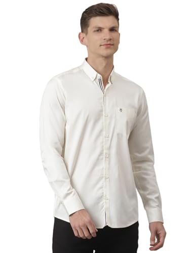 Image of Thomas Scott Men's | Solid | Full Sleeve | Regular Fit | Cotton Blend | Button Down | Single Pocket | Casual Shirt