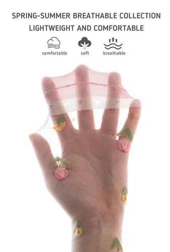 Toddler Girl Knee High Socks Summer Soft Breathable 1-12 Years Thin Mesh Socks 3 Pairs3