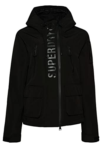Superdry Womens Ultimate Windcheater Windjacke, Jet Black/Black, XL