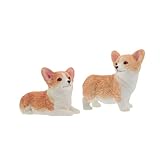 Polyvalent : ajoutez du à n'importe quel espace avec un ornement de corgi et de figurines de chien, leurs expressions sur les motifs de figurines de chien égayent les pièces, les voitures ou les événements spéciaux, ornement de tableau de bord de voiture, figurine de chiot