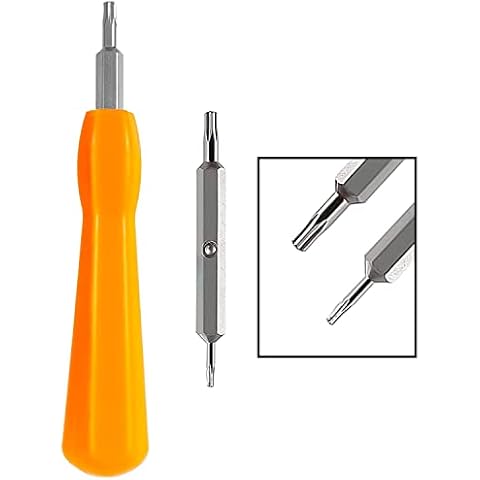 Ring Doorbell Screws Replacement, Double-Ended Ring Doorbell Screwdriver T6 T15 Torx Screwdriver Bit Set Fit Video Doorbell and Pro Ring Doorbell Security Screw Only (Orange) Cover