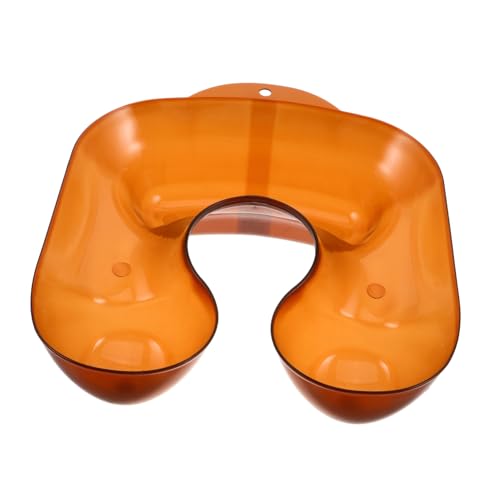 VICASKY Bac De Coloration Capillaire Bassin De Rinçage Pour Salon Bac De Lavage De Cheveux En Plastique Pour Chevet Bassin De Shampoing Marron Clair