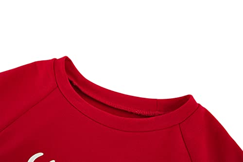 Image of Apbondy Girls Shirts Casual Long Sleeve Crewneck Loose Striped Sweatshirts Pullover Tops
