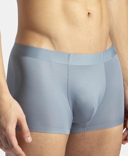 Image of Jockey IC45 Men's Texcelight Microfiber Elastane Stretch Seamfree Bonded Tech Solid Trunk with Internal Breathable Mesh