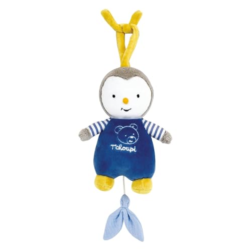 JEMINI | Jouet Musical Bébé T’choupi 16 Cm | Peluche Musicale À Suspendre Poussette Lit...
