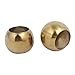 Aexit 38mmx25.5mm 201 Construction Hardware Stainless Steel Hollow Ball Gold Tone 16pcs for Handrail Post Model:38as279qo259