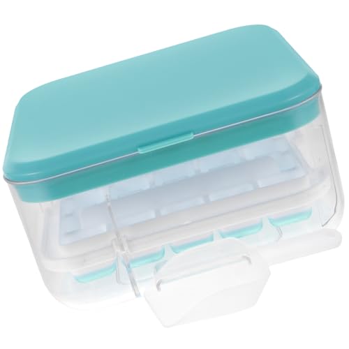 Molde para cubitos de hielo de silicona azul miniatura 1