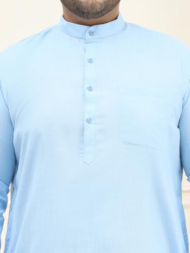 Image of SOJANYA Plus (Since 1958) Men's Jacquard Silk Self Design Only Long Kurta