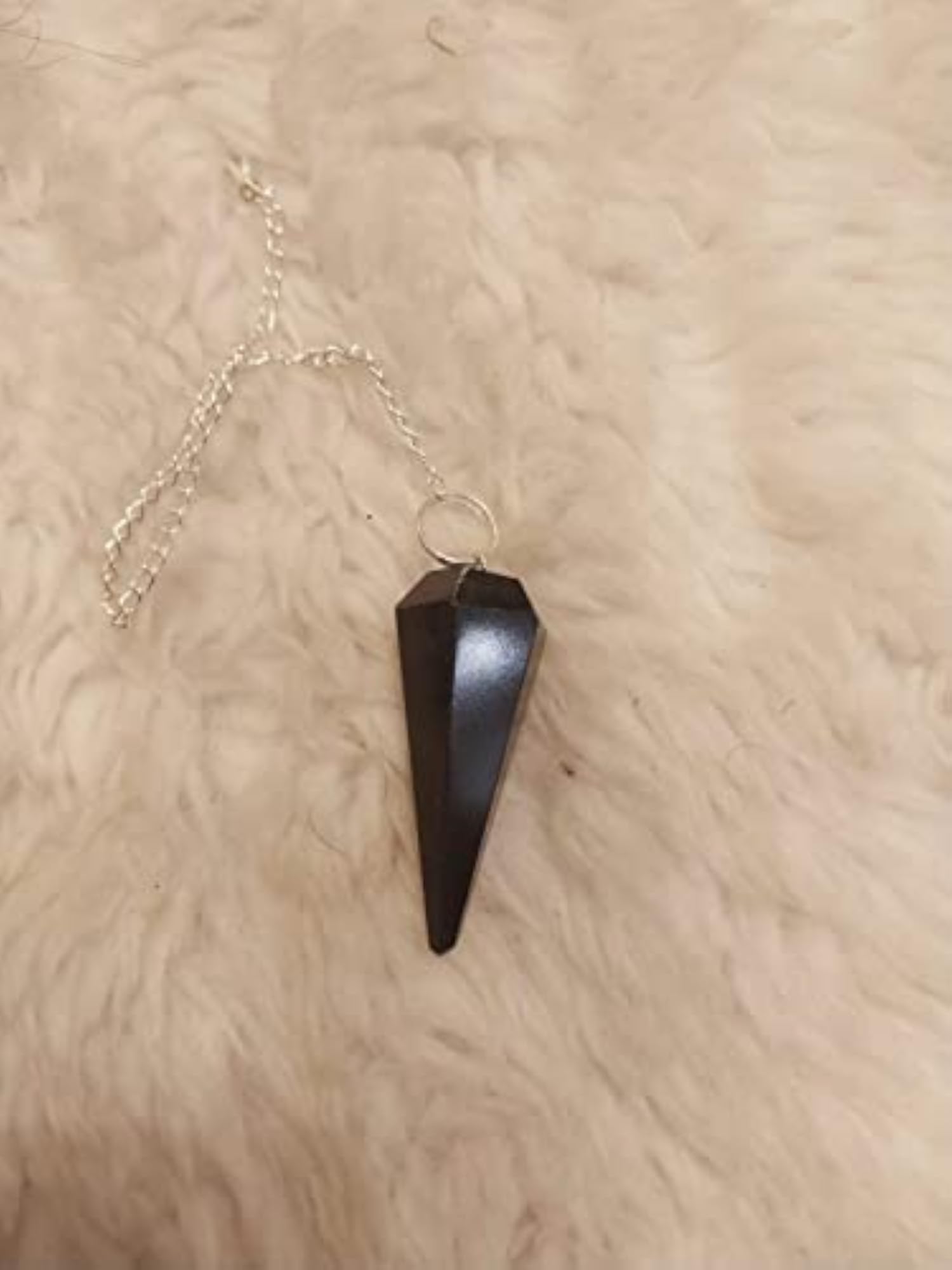 Natural Black Obsidian Pendant, Pack of Five, Unisex