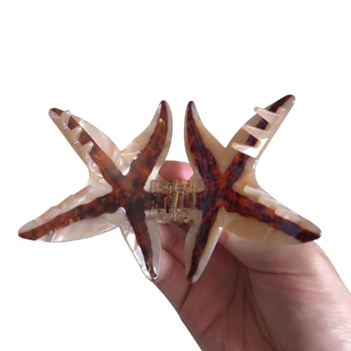 Pince à cheveux étoile de mer de qualité supérieure en acétate