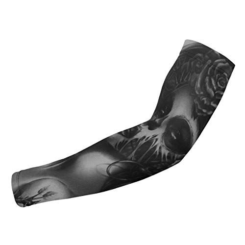 DGJ BeautyFlower Arm,UV Sun Protection Arm Sleeves for Youth & Adult,Arm Guards Elbow Brace for Basketball/Football/Golf/Cycling/Running.