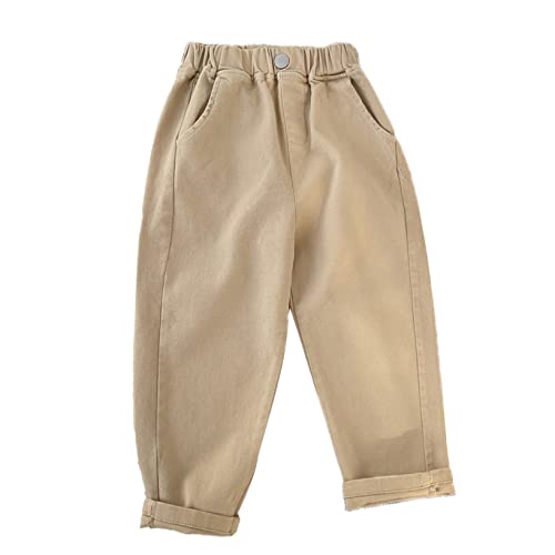 Kaerm Kids Toddler Boys School Uniform Pants Pull-on Jogger Sweatpants Children Casual Trousers