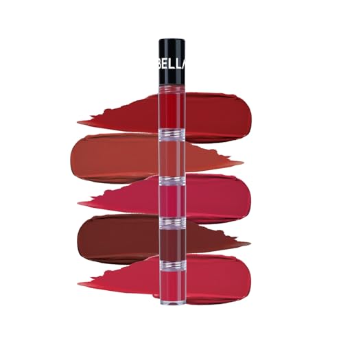BELLAVITA HIGH FIVE 5-IN-1 LIQUID LIPSTICK | Intense Moisturisation | Long Lasting Lip Color | Enriched with Vitamin E | Travel Friendly | SPICE GIRL | 4.3 ml
