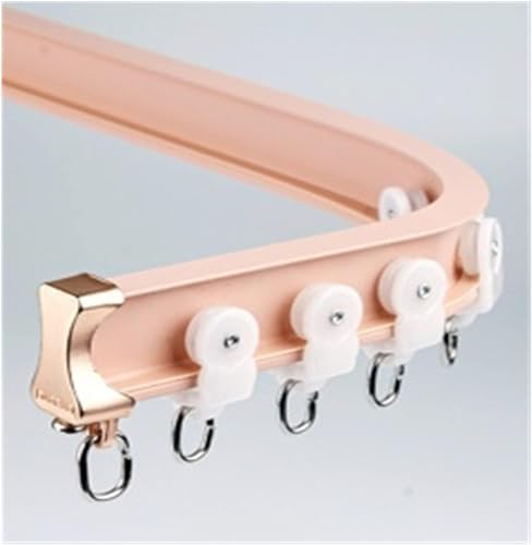 Sistema de riel de cortina flexible de montaje en techo para divisor de habitación, hospital, ducha, impermeable, cortable, 9 m