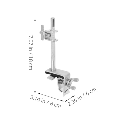 Soporte Abrazadera de Metal para Cowbell VOSAREA 2 Pzs miniatura 2