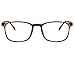 Unisex Glasses Frame Fashion Dark Brown Rectangle Full Frame Decoration Prescription Glasses