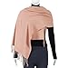 TUSHUSTY Scarf for Women Winter Pashmina Feel Shawl Wraps Softest Warm Blanket Oversized Scarves Evening Dress Wraps Tan