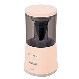 プラス 鉛筆削り 電動鉛筆削り 上からさすだけ オートマチック SASITEMI サシテミ FS-760 ピンク 84-018