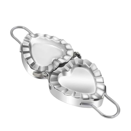 MOTHNUR 2piezas Molde De Dumpling Acero Inoxidable Diseño Corazón Herramienta Para Wontons y Dumplings Para Cocina Creativa
