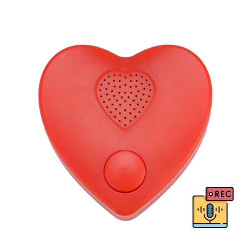 Diktiergerät, 350s Voice Box für aufnehmbares Geschenke-Knopf-Soundbox für Stofftiere, Weihnachten, Valentinstag Plüschtier & manuelle DIY kreative Soundgeschenke für Jungen, Mädchen (Rot) – Bild 2