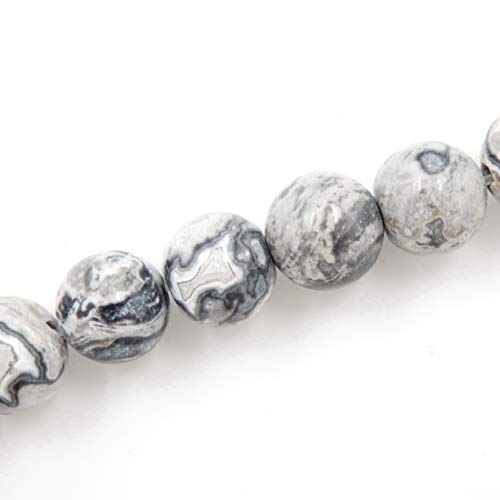 Fukugems Gemstone Beads for Jewelry Making Sold per Bag 5 Strands Inside (Picture Jade, 4mm)