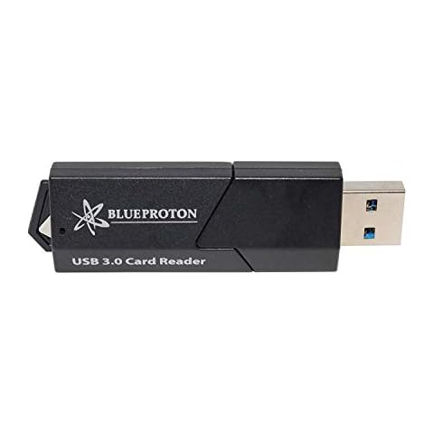 BlueProton USB 3.0 Multi-Card Reader: Ultimate Portable Data Companion (Black) Cover