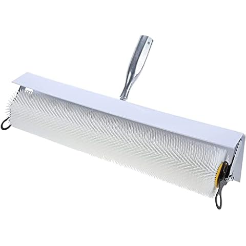 YaeTek Spiked Screeding Compound Roller, 19"x 1" Inch Remove Bubble Smooth Level Screed Surface Flooring Latex Self Levelling Spiked Compound Screed Floor Roller Cover