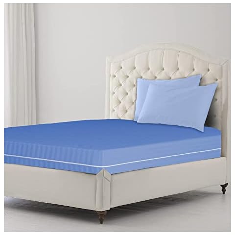 AAHO Stripe Mattress Protector Cover, Double Cover