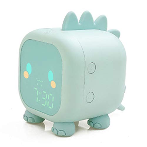 Réveil dessin animé commande vocale bleu pour chambre enfant