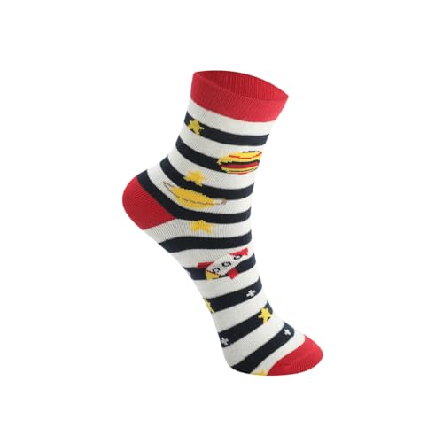 Image of Kids Boys Socks - Printed Cotton Kids Socks | Soft and Comfortable, Sock for Boys | Stylish & Durable Boy Sock for Everyday - Pack of 5 Pairs