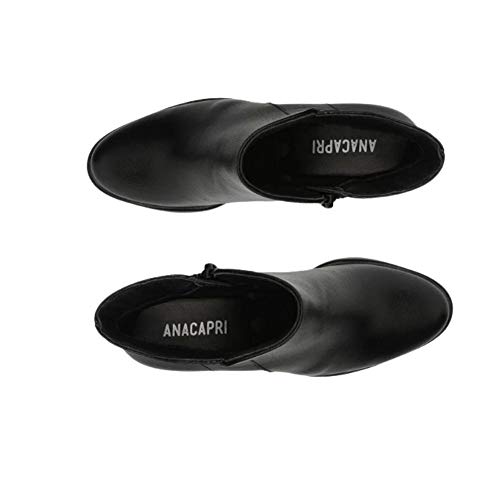 Bota Anacapri Cano Curto Assimétrico, Feminino, Preto, 38