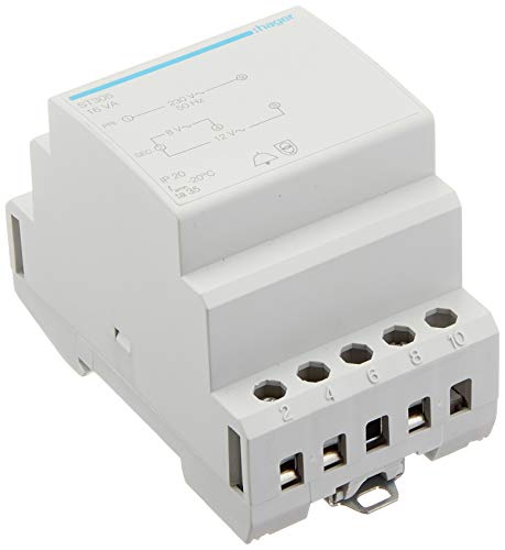 Hager ST305 Klingeltrafo 230V/8+12V 16VA 3PLE