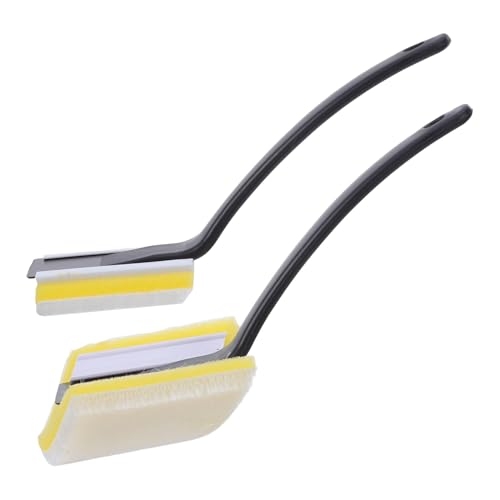 Toddmomy Set 2 Pennelli Angolari per Pittura, Piccolo Pennello Triangolare per Bordi e Dettagli, Strumento per Rifinire Angoli Pareti e Soffitti, per Lavori di Ristrutturazione e Fai da Te