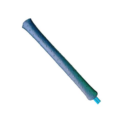 YOPRAL Leather Golf Alignment Stick Cover - Golf Headcover for Alignment Stick - Hold at Least 2 Sticks - Blue Ostrich Cover