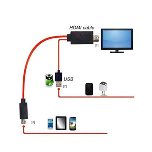 Image of TV AV Cable Micro USB MHL to HDMI HDTV Adapter for Samsung Note 2 3 S3 S4